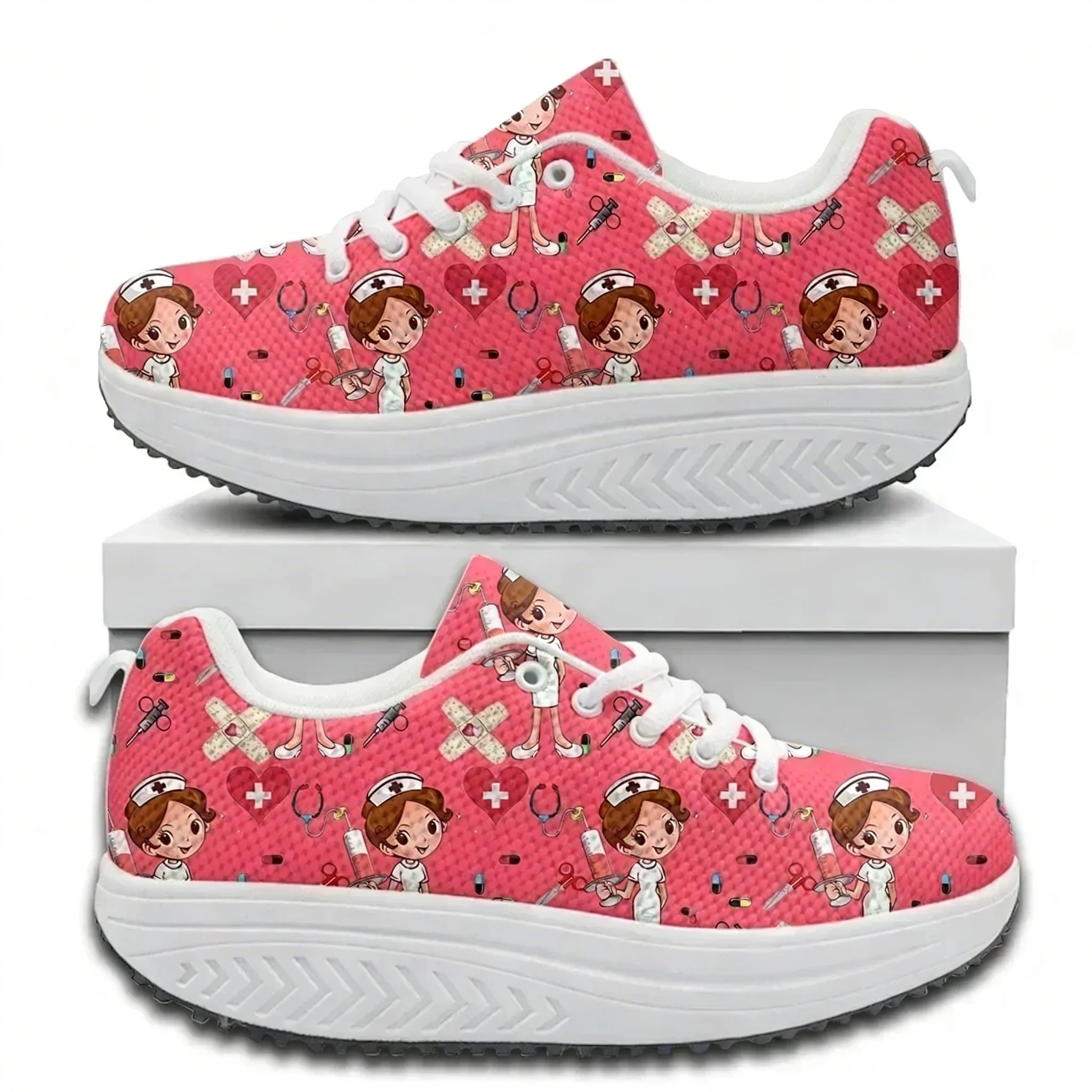 Care For Sneaker - Tênis Plataforma Confortáveis com Cadarço, Estampa